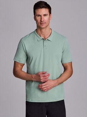 RBX Men's Sage Green Short Sleeve Polo Size Large